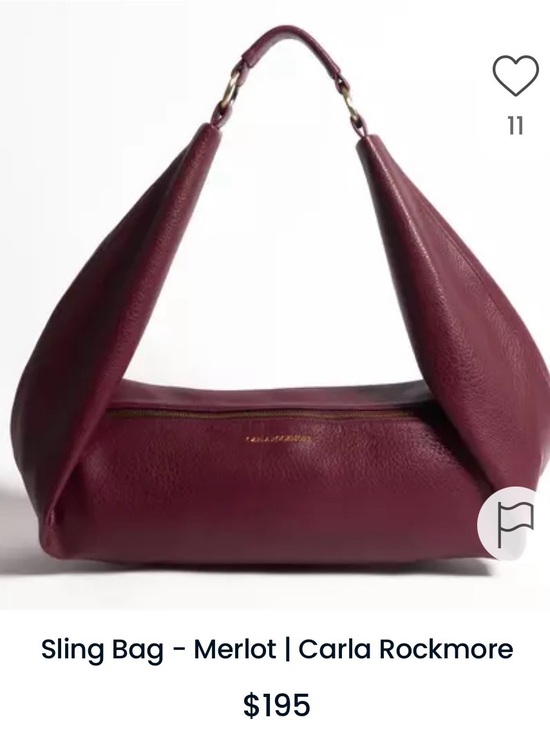 carla rothmore Handbags - Merlot Leather Shoulder Bag